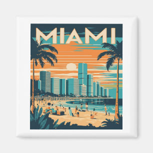 Aimant Vintage Miami Floride