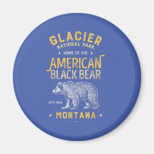 Aimant Vintage Montana Bear