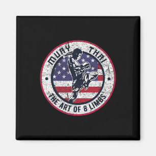 Aimant Vintage Muay Thai Karate Boxe Mélange Arts Martiau