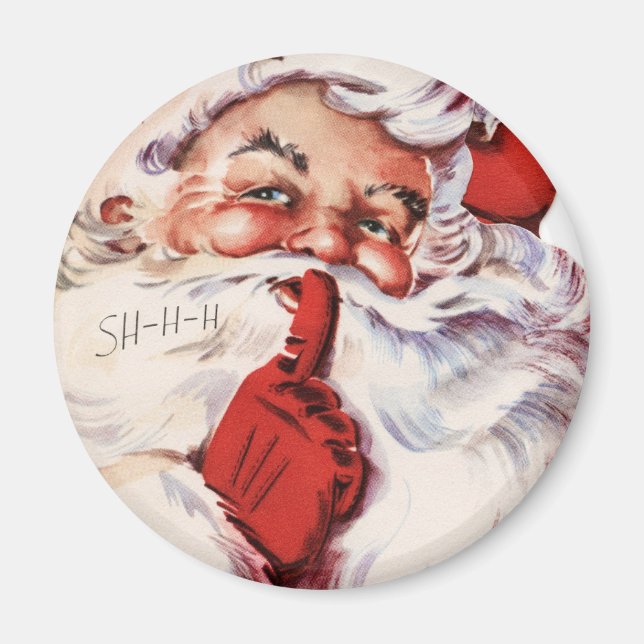 Aimant Vintage Noël Père Noël (Devant)