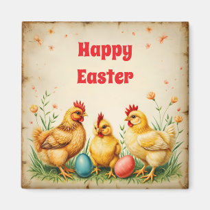 Aimant Vintage Pâques 3 Petite Collection de vacances de 