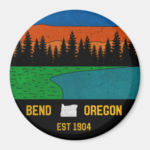 Aimant Vintage Pend Oregon Mountain Retro Souvenir
