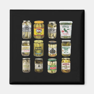 Aimant Vintage Poickles en conserve Lover Funny Femmes br