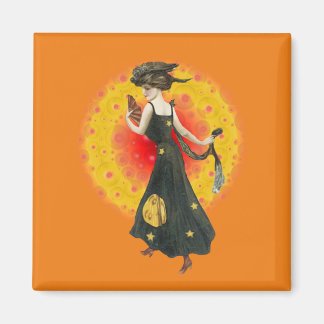 Aimant vintage pour fille glamour