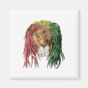 Aimant Vintage Rasta Reggae Lion