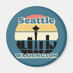 Aimant Vintage Seattle Washington