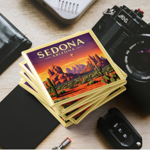 Aimant Vintage Sedona Arizona