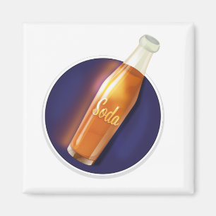 Aimant Vintage Soda Drink Metal Print