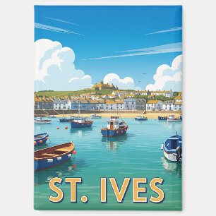 Aimant Vintage St. Ives Cornwall Angleterre Voyage