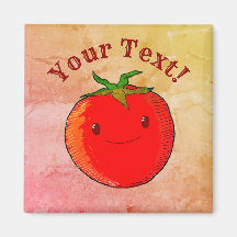 Vintage style d'impression jolie tomate caricature