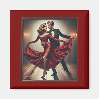 Aimant Vintage Tango Elegance – Romantic Ballroom Dance A