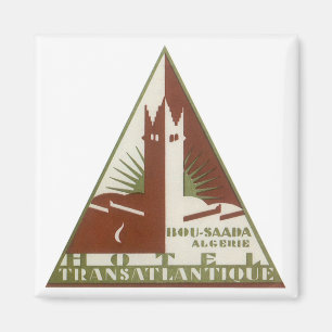 Aimant Vintage Travel, Trans Atlantique Hotel, Algeria