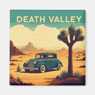 Aimant Vintage Voiture Voyage Death Valley National Park