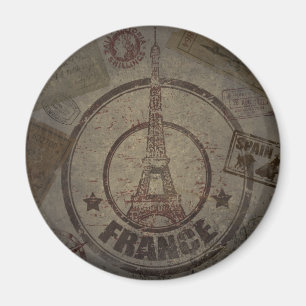 Aimant Vintage voyage affligé