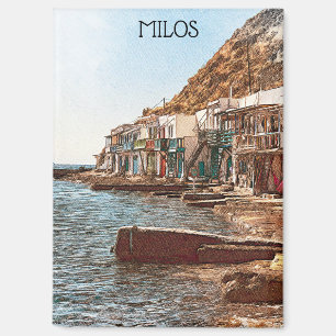Aimant Vintage voyage cool Milos Grèce