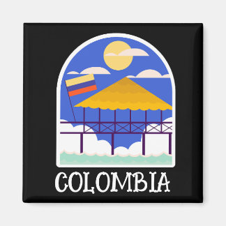 Aimant Vintage voyage de Colombie