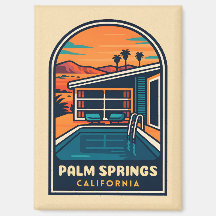 Vintage voyage rétro Palm Springs Californie