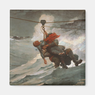 Aimant Vintage Winslow Homer La ligne de vie