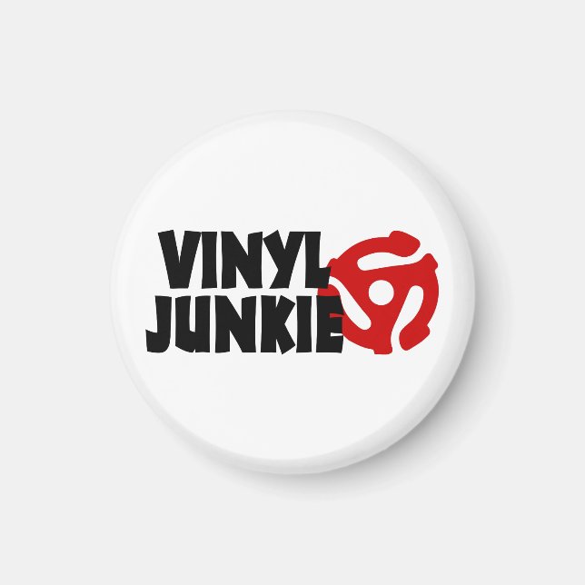 Aimant Vinyl Junkie (Devant)