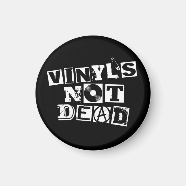Aimant Vinyl n'est pas mort Magneta (Devant)