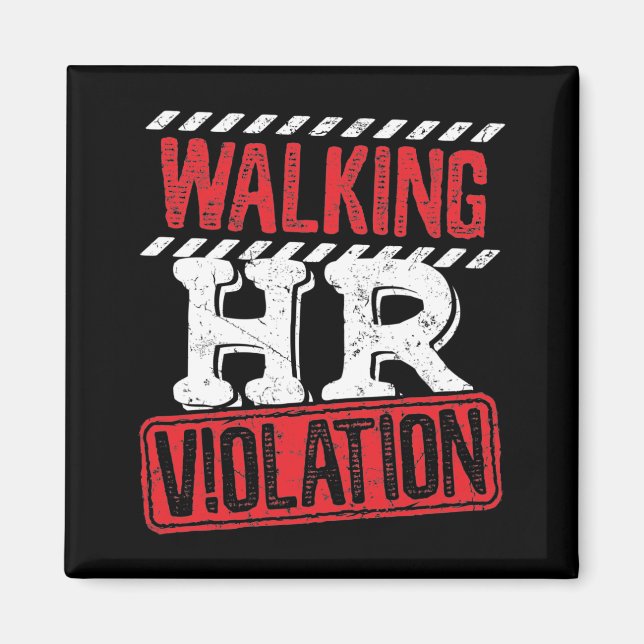 Aimant Violation RH à pied Drôle Office Co-Worker (Devant)