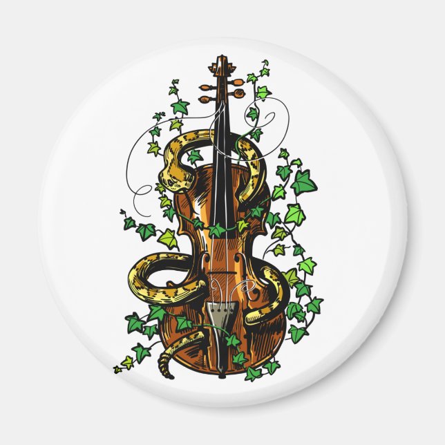 Aimant Violon et serpent (Devant)