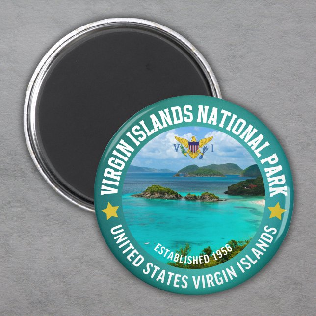 Aimant Virgin Islands National Park Est 1956 (Créateur téléchargé)