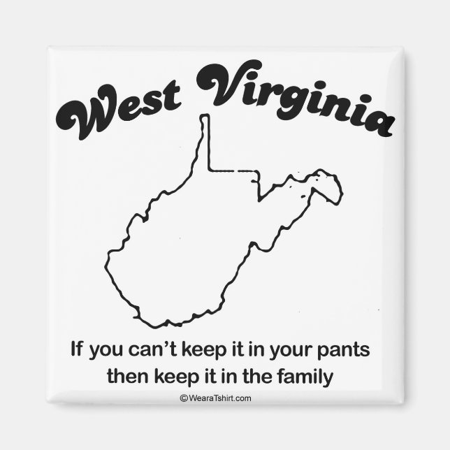 Aimant VIRGINIE OCCIDENTALE - T-shir "WEST VIRGINIA STATE (Devant)