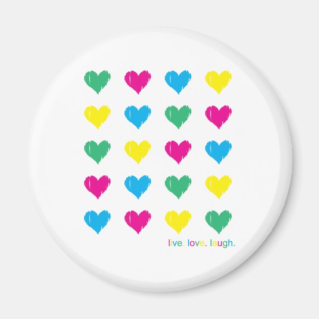 Aimant Vis. Amour. Rire. (Devant)