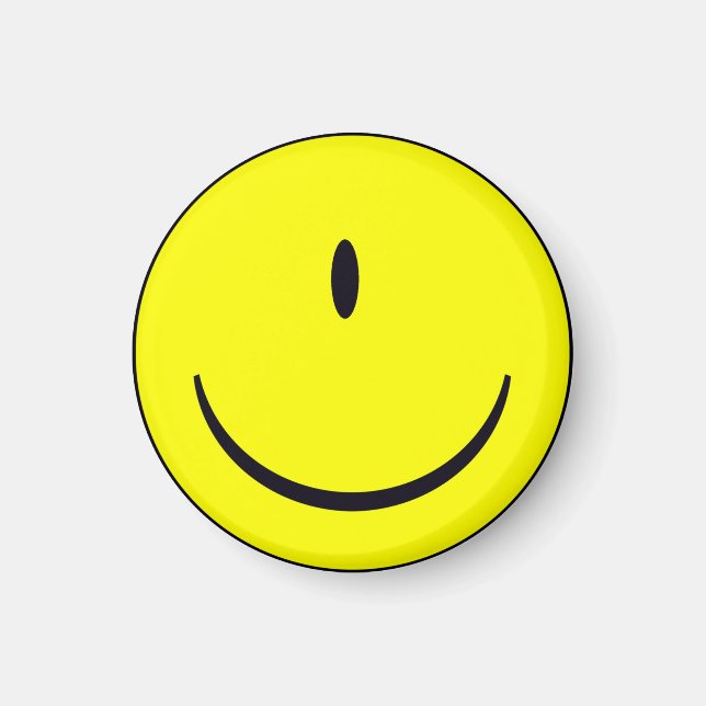 Aimant Visage avec un oeil amusant badge bouton (Devant)