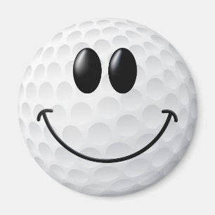 Aimant Visage de boule de golf