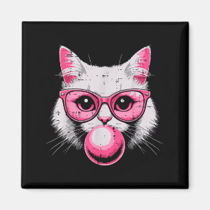 Aimant Visage de chat Nk Gles Bubble Gum Mignon Kitty Fem