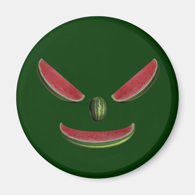 Aimant Visage de melon souriant (Devant)