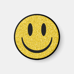 Aimant Visage de sourire parties scintillant