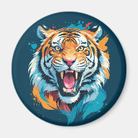 Visage de tigre torride