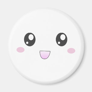 Aimant Visage heureux de Kawaii