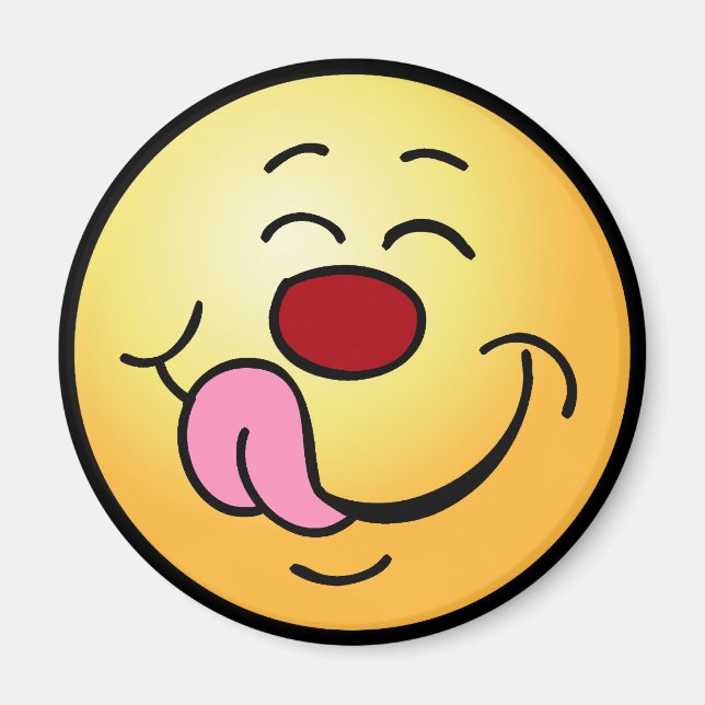 Aimant Visage heureux Grumpey (Devant)