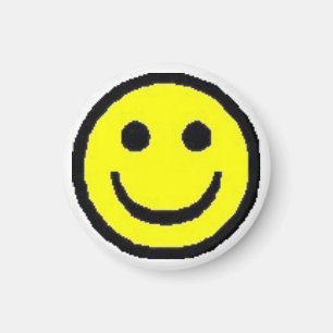 Aimant Visage heureux jaune