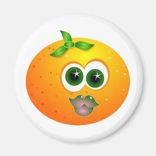 Aimant Visage orange