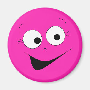 Aimant Visage Silencieux Rose Chaud