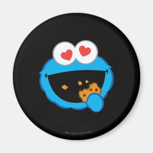 Aimant Visage souriant de biscuit aux yeux en forme de co