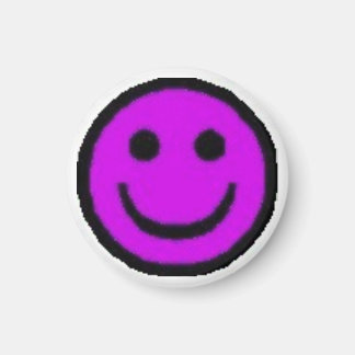 Aimant Visage violet heureux