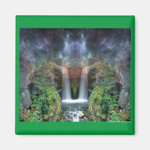 Aimant Visages cachés dans les cascades d'Imaginaire