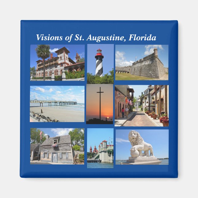 Aimant Visions de St Augustine, Floride (Devant)
