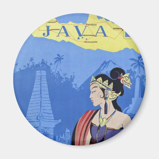 Aimant Visiter Java (Devant)