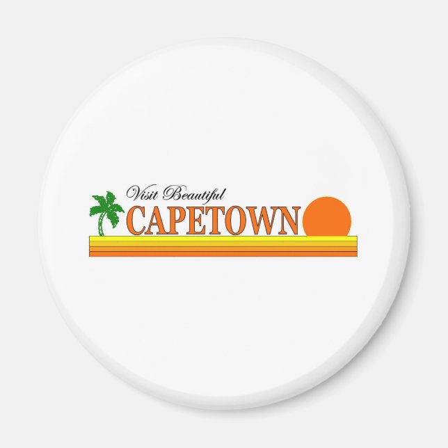 Aimant Visiter le magnifique Capetown (Devant)