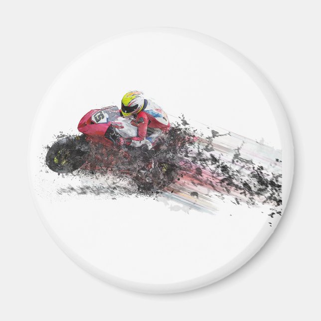 Aimant Vitesse Motorcycle Racer (Devant)
