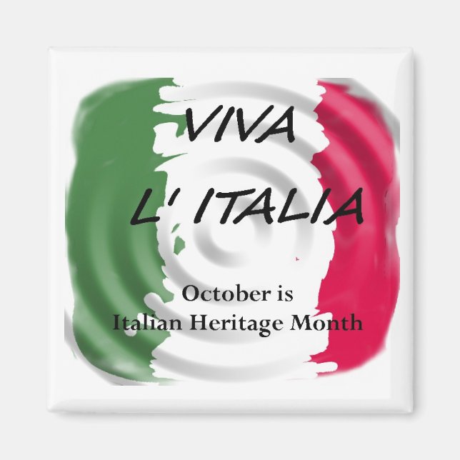 Aimant VIVA ITALIE Patrimoine italien (Devant)