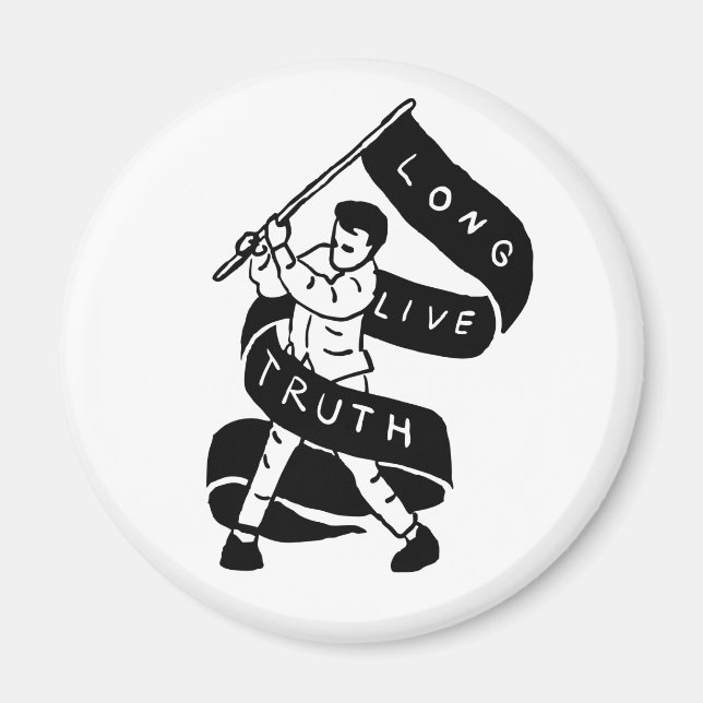 Aimant Vive la vérité (Devant)