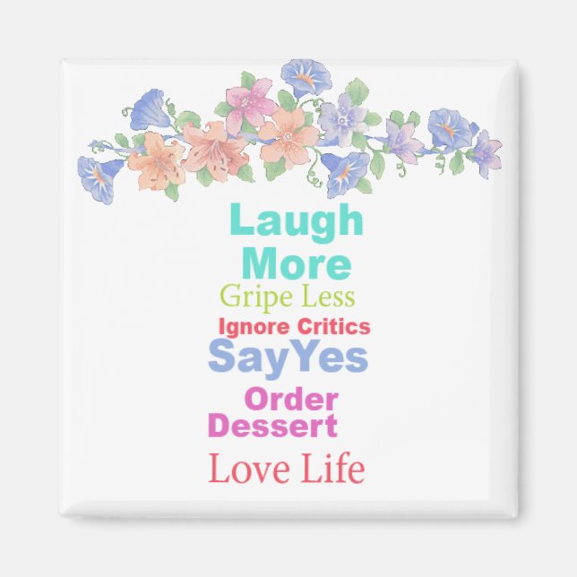 Aimant Vivez la vie... (Devant)